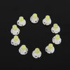 10 PCS 2W T4.2 Wedge Instrument Panel LED Light Dashboard Indicator Lamp Bulb(White Light)