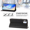 For iPhone 11 RC01 Dual-Folded Magnetic Suction RFID Leather Phone Case(Black)