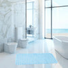 Non-slip Bath Mat Diamond Cut Bathtub Mats With Drain Holes And Suction Cup 88 x 40cm(Transparent)