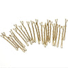 3 Sets Women Drip Invisible Hair Grips Curly Wavy Bobby Pins Daily Use Wedding Party Hair Maker(Light Yellow Gold Color)