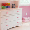 Pink Circle Pattern Shockproof Modern Cartoon Children Drawer Cabinet Handle