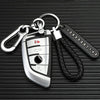Car Key Anti Lost Woven Lanyard Pendant Keychain Cell Phone Number Plate(8 Horseshoe Buckle+Hand Strap+Number Card)