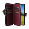 For Samsung Galaxy S23 Ultra 5G Nine-card Slots Zipper Wallet Bag Leather Phone Case(Wine Red)