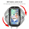 Mountain Bike Card Holder Touch Screen Mobile Phone Holder Motorcycle Electric Vehicle Waterproof Navigation Bracket Shade Mobile Phone Holder, Style:Rearview Mirrors(Black)