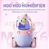 MJ066 220ML Portable Desktop Cute Cartoon Tank Car Air Humidifier with LED Lights, Model:USB(Pink)