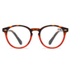 Retro Flexible Durable Portability HD Presbyopic Glasses +200(Red)