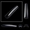 240 PCS/Box Thin Soft Transparent Nail Pieces, ShapeSuper Long Pointed Nails