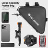 WEST BIKING Bicycle Crossbar Triangle Bag Cycling Equipment Tool Bag(Black)