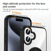 For iPhone 15 Pro Max High Transparency 360 Degree Rotating Holder MagSafe Phone Case(Transparent)