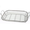 Stainless Steel Square BBQ Basket Heightened Handle Anti-scalding Grill Basket 42.5x28x10.5
