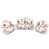 1:12 Doll House Furniture Decoration Three-piece Mimulation Sofa(Fresh Big Flower Cluster)