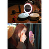 OneFire 1W 10 LEDs Multi-function Rechargeable Donut Shaped Makeup Mirror LED Desk Lamp Night Light, DC 5V(Pink)