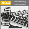 945pcs / Box Stereoscopic Metal Assembly Tank Model Ornament Hand- Assembling Building Blocks Toys