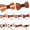 Men Ties Handmade Wooden Bow Ties, Color: Flower Window