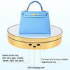 25cm Adjustable Speed Electric Rotating Display Stand Video Shooting Props Turntable(Golden Mirror)