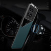 For Xiaomi Redmi K70 All-inclusive Leather Organic Glass Phone Case with Metal Iron Sheet(Yellow)