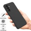 For Samsung Galaxy A56 5G Pure Color Liquid Silicone Shockproof Full Coverage Phone Case(Black)