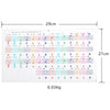 QT-005 5PCS Children Piano Keyboard Color Stickers Musical Instrument Accessories