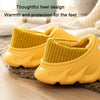 Winter Warm Velvet Thick Waterproof Cotton Slippers, Color: Blue Gray(40-41)