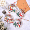 Christmas Day Decoration Hollow Wooden Pendant, Style: Gift Santa Claus