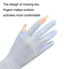 1 Pair Summer Icy Sleeves Driving Sunscreen Arm Guards Anti-UV Ice Silk Gloves, Size: One Code(Black)