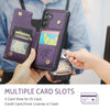 For Samsung Galaxy S25 5G CaseMe C22 Card Slots Holder RFID Anti-theft Phone Case(Purple)