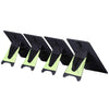 HAWEEL 4 PCS 20W Monocrystalline Silicon Solar Power Panel Charger, with USB Port & Holder & Tiger Clip, Support QC3.0 and AFC(Black)