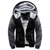 Winter Parka Men Plus Velvet Warm Windproof Coats Large Size Hooded Jackets, Size: L(Gray)