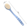 Long Handle Bath Brush Soft Hair Bath Brush with Massage Back Brush(Blue)