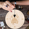 Carving Pattern Round Wood Craft Ouija Board 15cm(7)