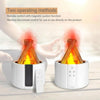 Bonfire Shaped Remote Control Aroma Diffuser Desktop Flame Humidifier, Color: Black