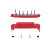 M6 RV Yacht High Current 6-column 250A Base Busbar, Color: Red