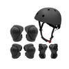7 In 1 Children Roller Skating Protective Gear Set, Size: M(Black)