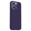 For iPhone 13 Pro Max Nano Lens Cover Liquid Silicone Phone Case(Dark Purple)