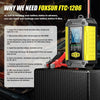 FOXSUR Cars Motorcycles 12V Lithium Cattery Charger With Battery Detection(AU Plug)