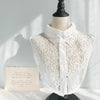 White Women Autumn and Winter Lace Wild Fake Collar Shirt Decoration Collar, Style:A