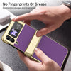 For Samsung Galaxy Z Flip3 5G Integrated AG Frosted Vacuum Plating Phone Case(Purple)