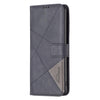 For Xiaomi Redmi K70 / K70 Pro Magnetic Buckle Rhombus Texture Leather Phone Case(Black)