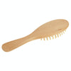 Natural Wooden Massage Hair Comb with Rubber Base & Wooden Brush, Size: Medium(Black)