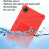 For TCL Tab 8 Gen 2 Shockproof Silicone Tablet Protective Case With Holder(Black)