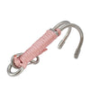 Diving Double-headed Stainless Steel Flow Hook With Safety Rope, Color: Pink