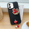For iPhone 12 Christmas Bells TPU Hybrid PC Phone Case(Black)