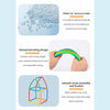 50pcs Pipe+50 Connectors DIY Plastic 4D Straw Building Blocks Joint Funny Development Toys