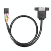 10 Pin Motherboard Female Header to 2 USB 2.0 Female Adapter Cable, Length: 50cm
