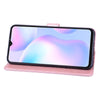 For Xiaomi Redmi 9A Rose Embossed Horizontal Flip PU Leather Case with Holder & Card Slots & Wallet(Rose Gold)