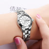 JIN SHI DUN 8813 Fashion Waterproof Luminous Automatic Mechanical Watch, Style:Women(Silver White)