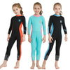 DIVE & SAIL 2.5mm Children Diving Suit One-piece Warm Snorkeling Suit Drifting Sunscreen Swimsuit, Size: L(Black Blue)