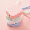 1.5M Mini Cute Portable Leather Measuring Tape(Random Color Delivery)