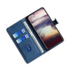 For Alcatel Axel / Lumos Skin Feel Straw Hat Magnetic Buckle Leather Phone Case(Blue)