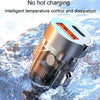 120W Vehicle Mini Invisible Dual-Port Charger Car Cigarette Lighter